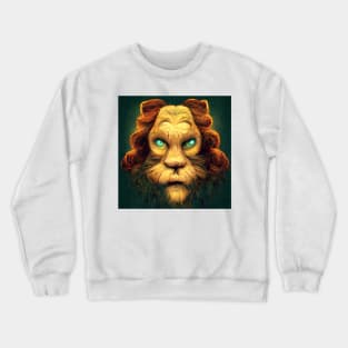 Cowardly Lion? Think again. Crewneck Sweatshirt